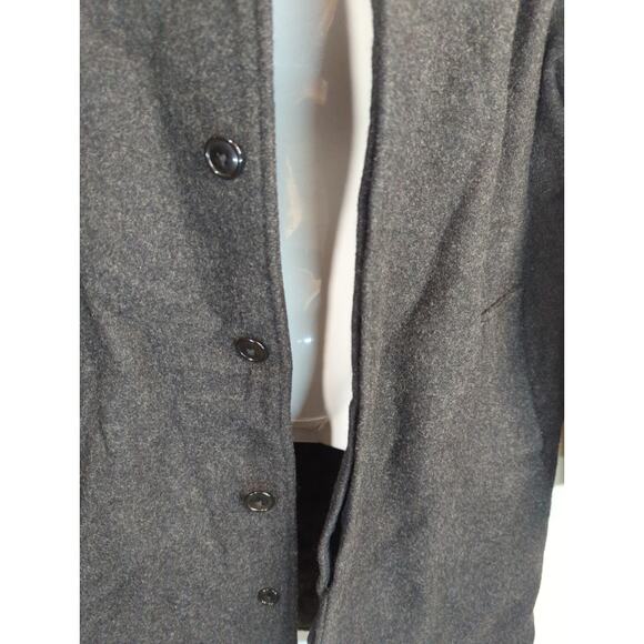 J. Crew 3M Thinsulate Black Wool Blend Coat Men's Small Casual Sweater Weather - Picture 5 of 10